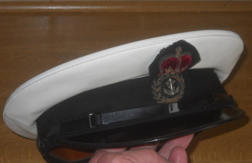 Royal navy officers peaked cap - navy,
