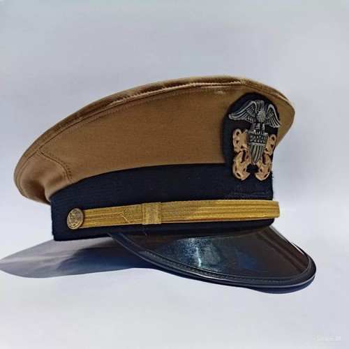 Navy officer visor - navy,